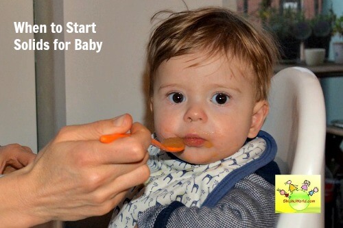 When to start solids for baby