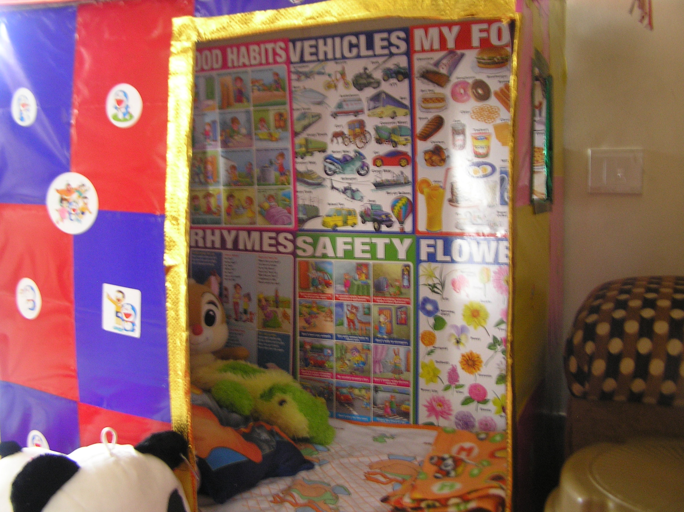 recycled cardboard playhouse for toddlers