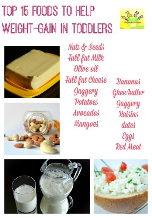 Top 15 foods to help weight gain in kids