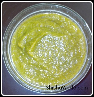 Mint and raw mango chutney