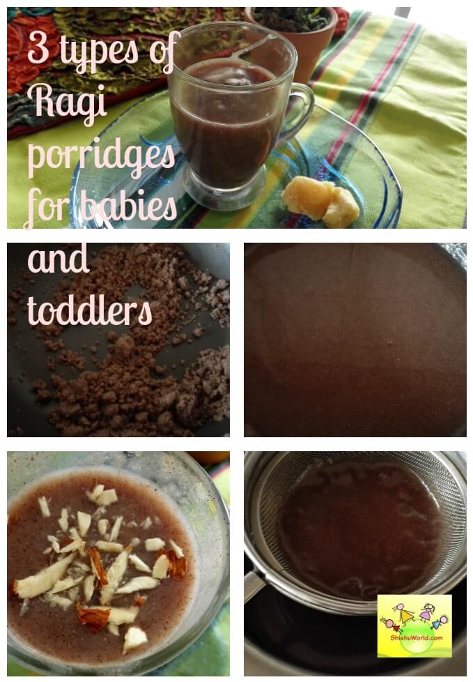 Ragi porridge for babies