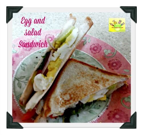 Egg and salad Sandwich