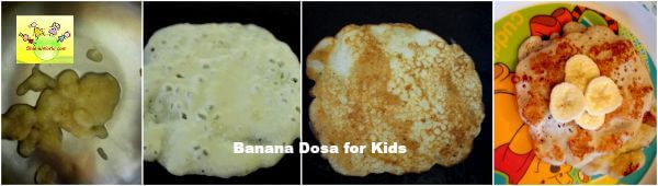 Banana Dosa for Kids