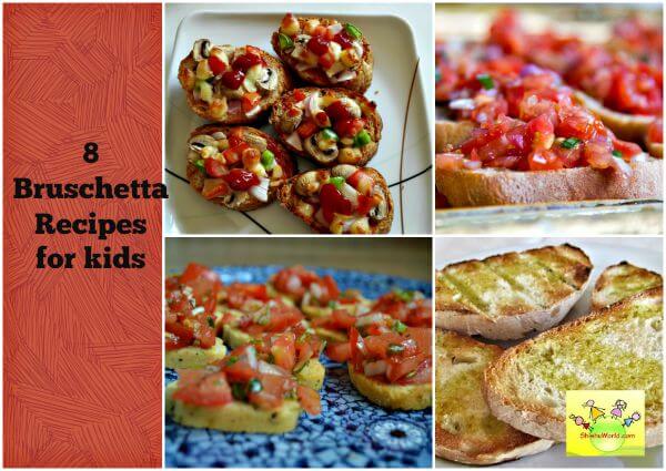 Breakfast/ Snack/ Bruschetta recipes for kids