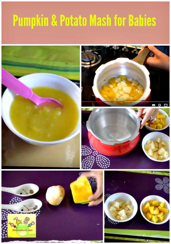 Pumpkin and Potato puree for babies