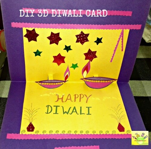 DIY 3D DIWALI CARD