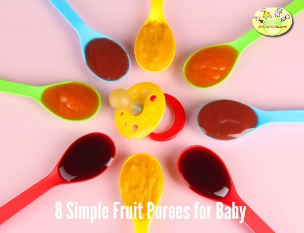 8 simple fruit purees for baby
