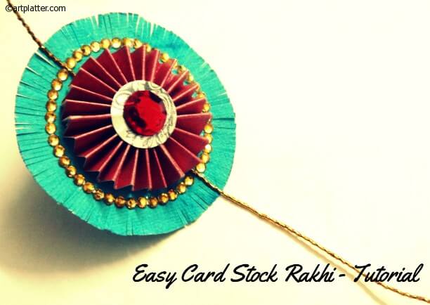 Card stock rakhi