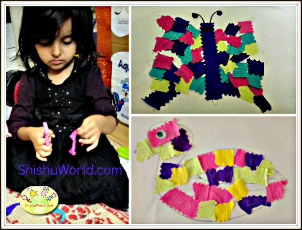 Easy craft activity for kids Patchwork animals