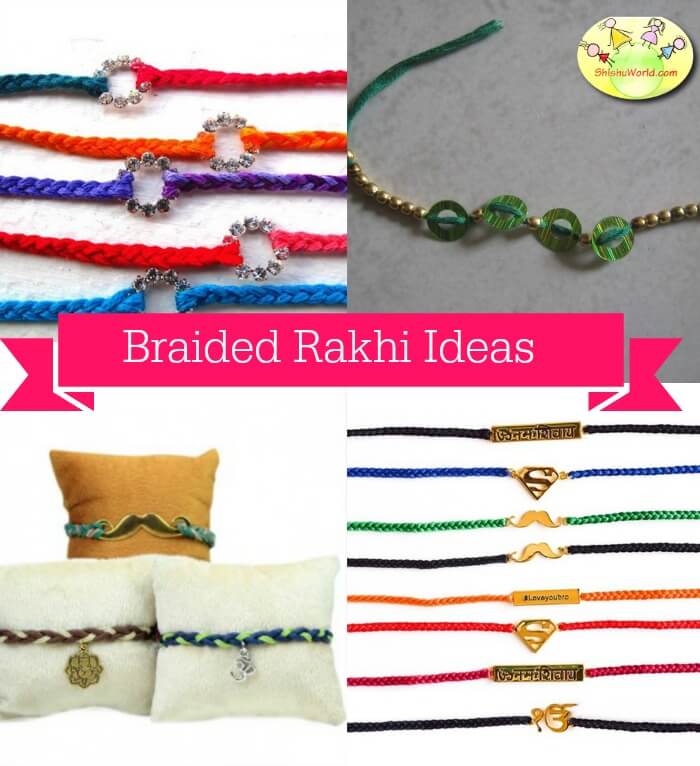 DIY Braided Rakhi ideas