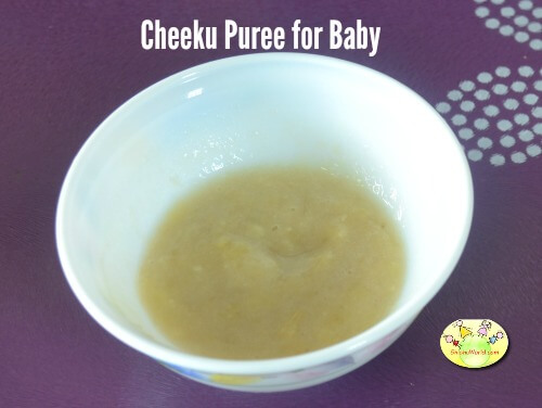 Cheeku puree for baby