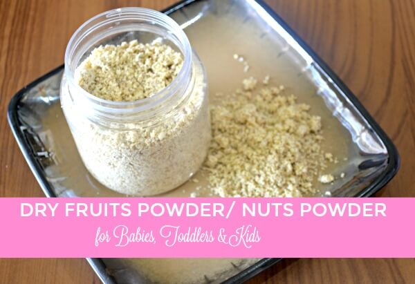 How to make dry fruit powder for babies