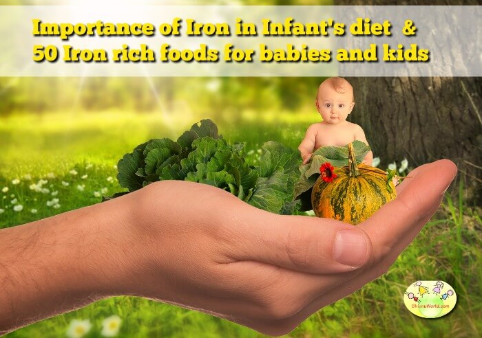 Importance of Iron in Infant's diet & 50 Iron rich foods for babies & kids