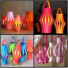 Craft Paper lanterns for kids