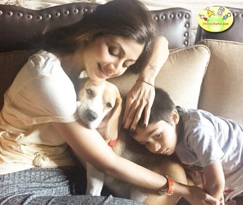 Shilpa Shetty with son Viaan