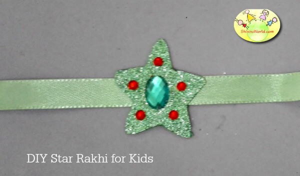 Handmade Star Rakhi/ Recycled rakhi