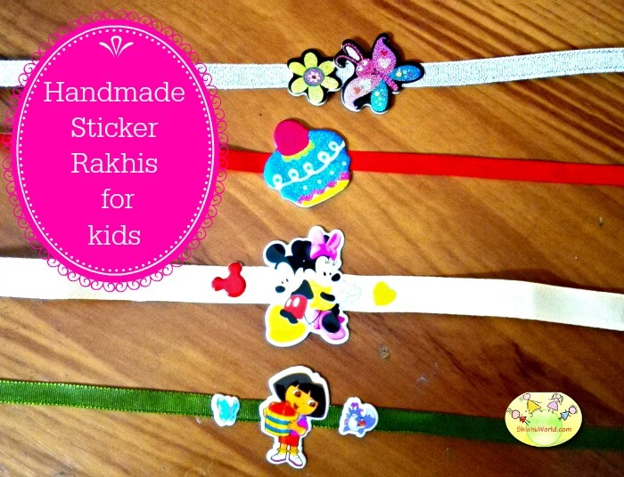 DIY Sticker Rakhi ideas