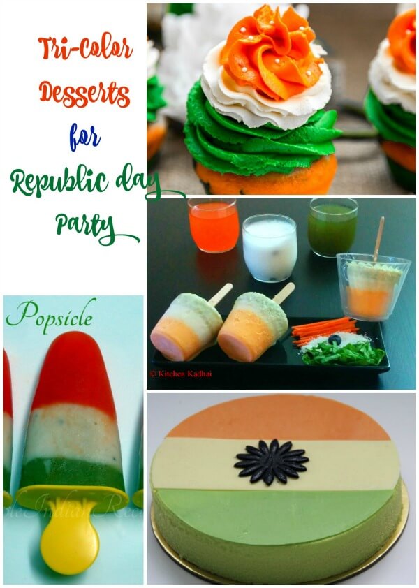 Tricolor desserts for republic day/ independence day party