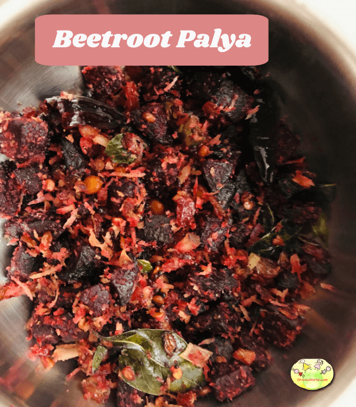 Beetroot Palya- Beetroot Stir fry