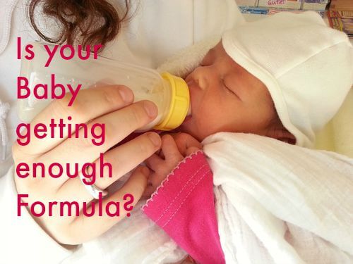 baby is getting enough formula