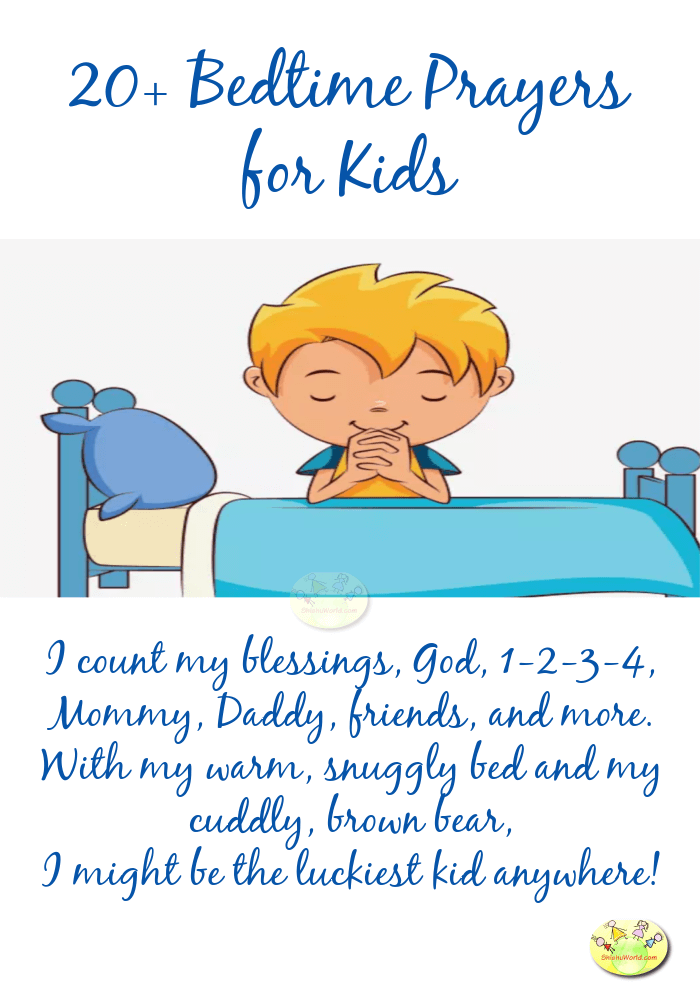 20 Bedtime prayers for kids ShishuWorld