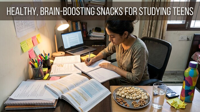healthy, brain-boosting snacks for studying teens