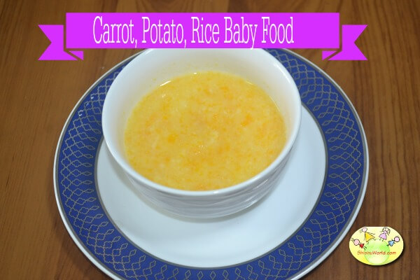 Carrot Potato Rice Baby Food