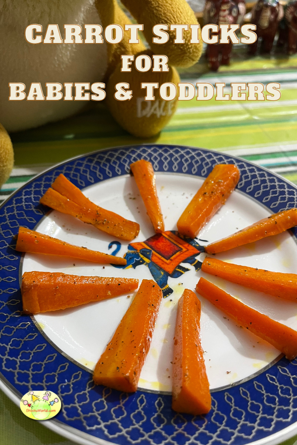 Carrot sticks/ Carrot fingers recipe for Babies & Toddlers- Baby food recipe