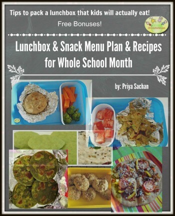 Back to School Snacks & Lunchbox Menu & Recipes Ebook